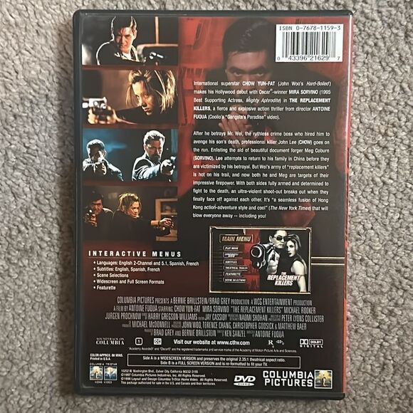 “The Replacement Killers” DVD - Picture 2 of 5